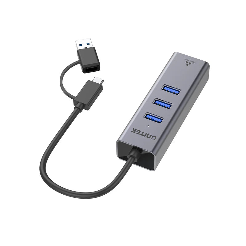 UNITEK Y-3088B 4-in-1 Ethernet Hub