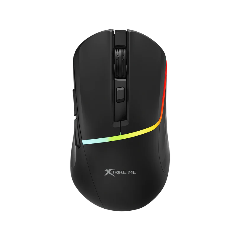 Xtrike Me GM-322 Gaming Mouse Wired USB – 7200DPI Optical Mouse / 7 Buttons / 1000Hz – Colorful RGB Backlit Optical Gaming Mice for PC Laptop Gamer (Black)