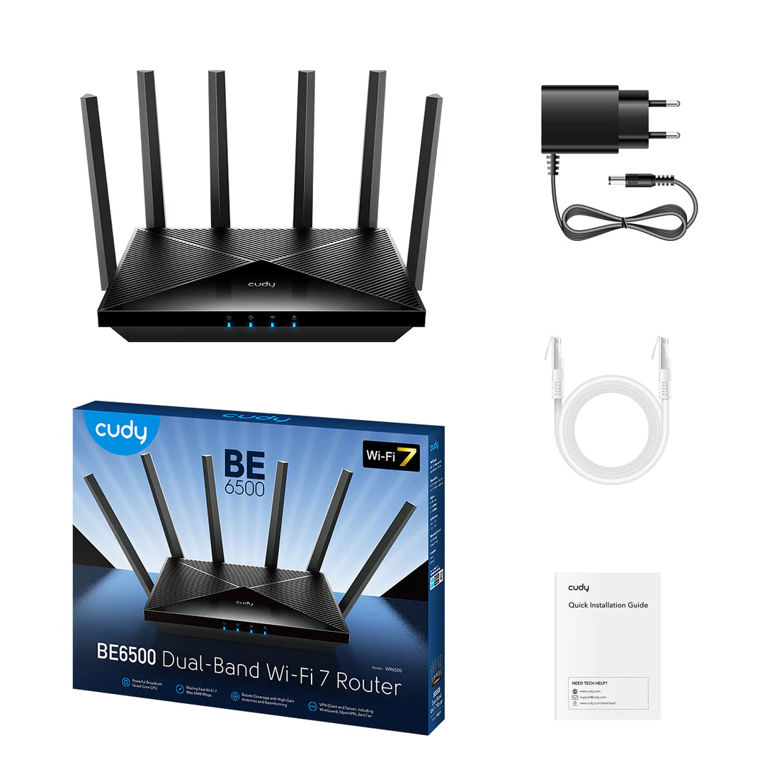 CUDY BE6500 Gigabit Wi-Fi 7 Router