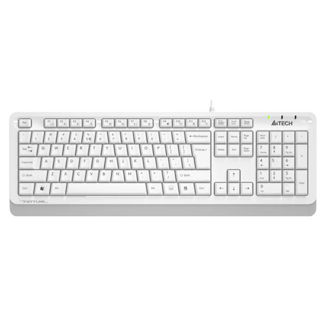 A4tech FKS10 Fstyler Natural_A Multimedia Comfort Keyboard ( En / Ar )