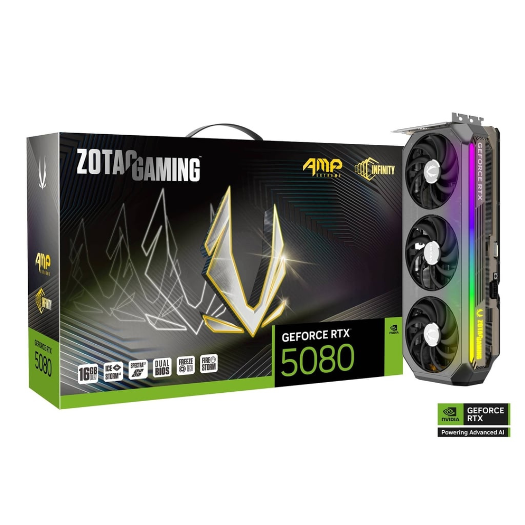 ZOTAC GAMING GeForce RTX 5080 AMP Extreme INFINITY 16GB