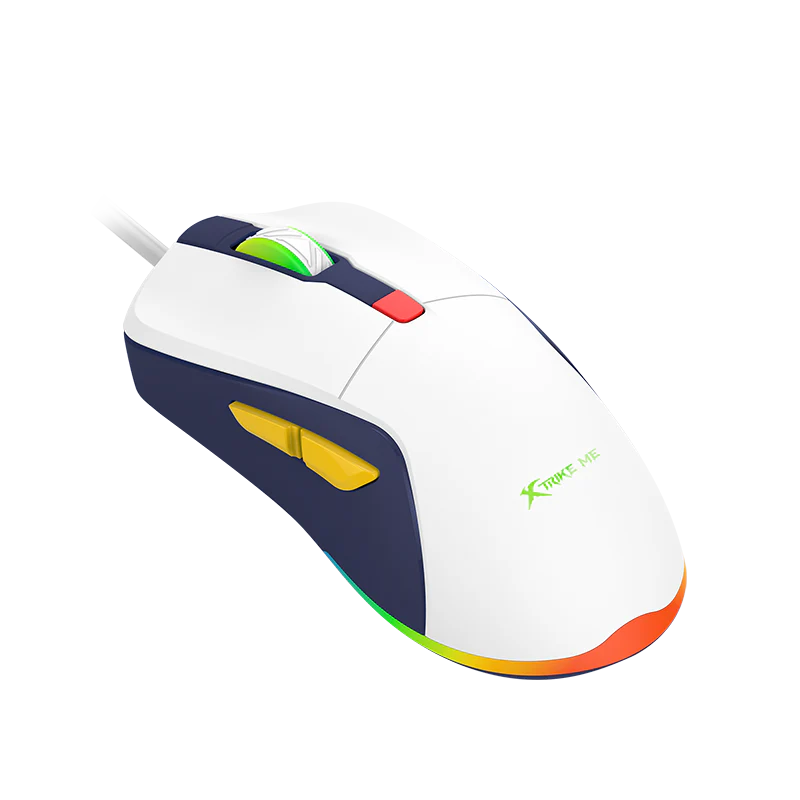 XtrickMe GM-227 Wired Gaming Mouse with 7 Color Backlit, Ergonomic Design, 6 Buttons, 4 Adjustable DPI Levels