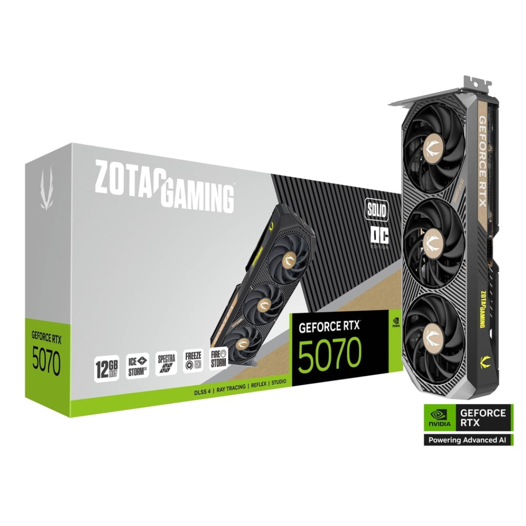 ZOTAC GAMING GeForce RTX 5070 SOLID 12GB