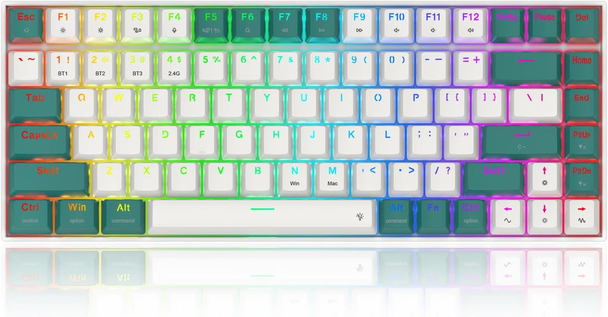 Redragon - K678 Pro - Gaming Keyboard Wireless RGB Mechanical Keyboard