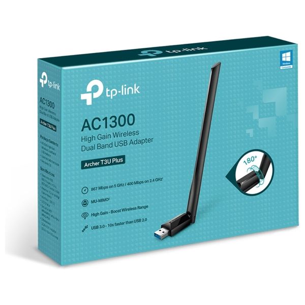 TP-LINK Archer T3U Plus AC1300 - USB Wireless Adapter
