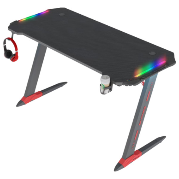 Gaming Desk D2201 - LED RGB Lights Along Edges ميز كيمنك