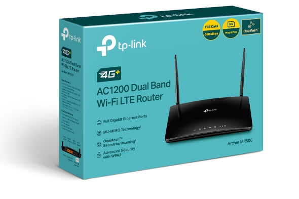 TP-Link Archer MR500 AC1200 Wireless Dual Band 4G LTE Router CAT6