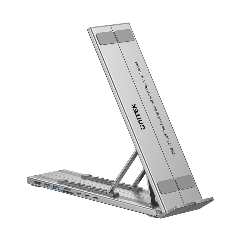 USB-C Foldable Laptop Stand with Docking Station D1137AGY01