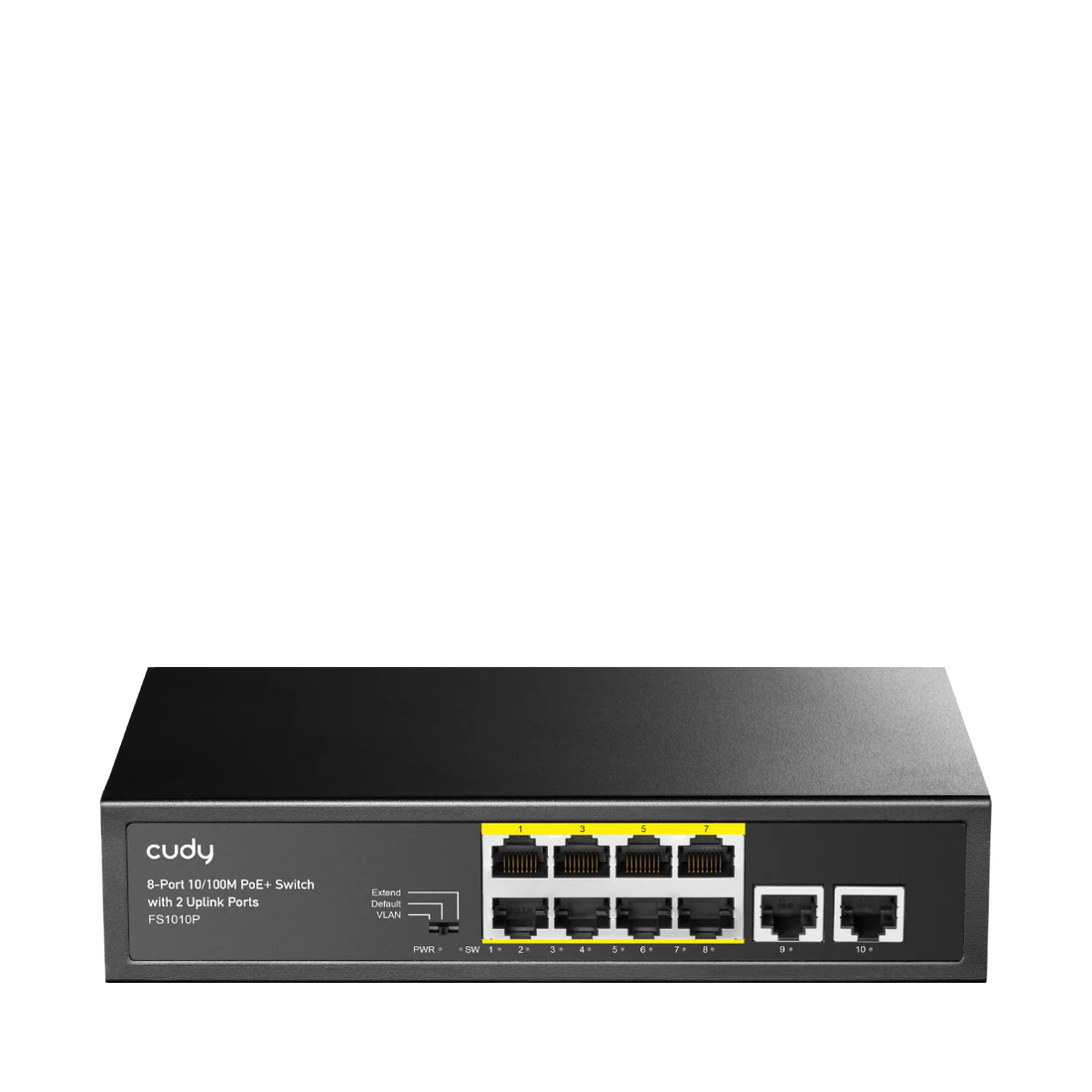 CUDY 8-FE PoE Switch with 2 Uplink FE FS1010P
