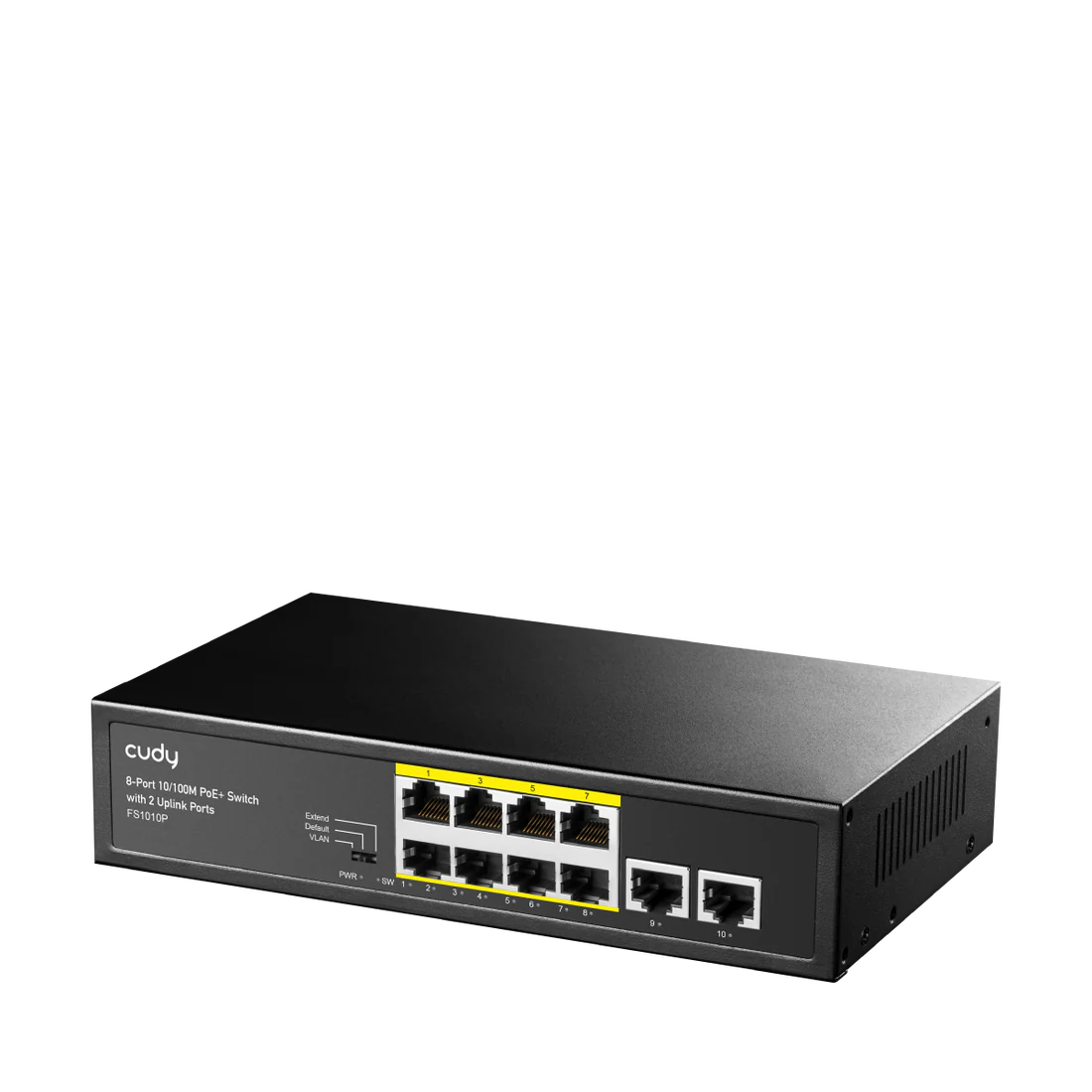 CUDY 8-FE PoE Switch with 2 Uplink FE FS1010P
