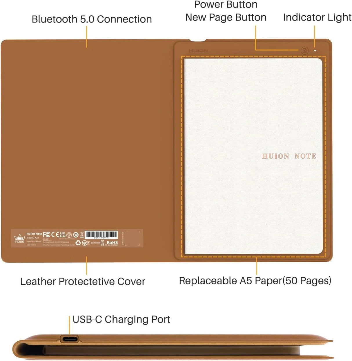 Huion Note X10 Smart Digital Electronic Notebook with Pen