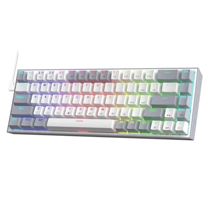CASTOR K631 Grey 65% Wired RGB Gaming Keyboard