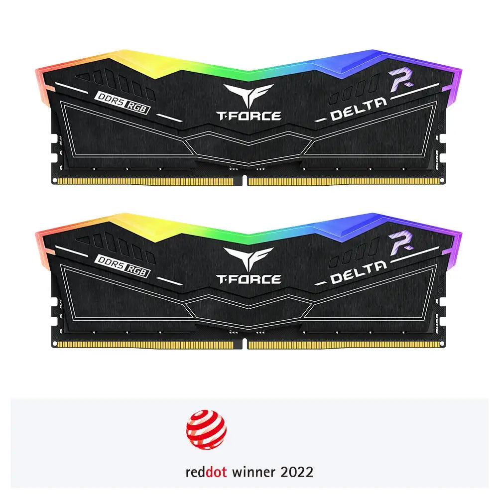 T-FORCE DELTA RGB DDR5 DESKTOP MEMORY WHITE 32G 16*2 5600MHZ CL40