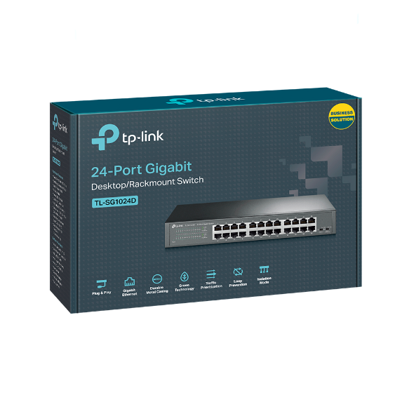 TP-LINK TL-SG1024D 24-Port Gigabit Desktop/Rackmount Switch