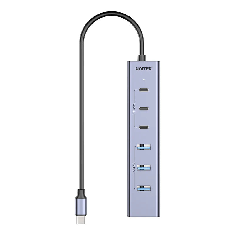 UNITEK H1335A uHUB S7+ 7-in-1 USB-C Hub With 3 USB-C 10Gbps Ports and 4 USB-A 5 Gbps Ports