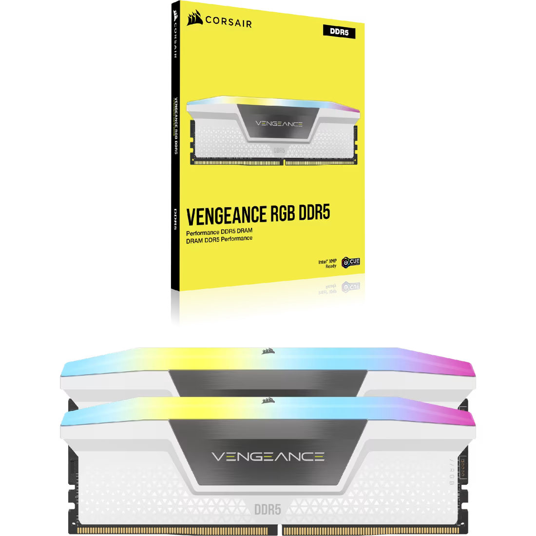 VENGEANCE® RGB 32GB (2x16GB) DDR5 DRAM Up To 6000MT/s CL36 Memory Kit — Black
