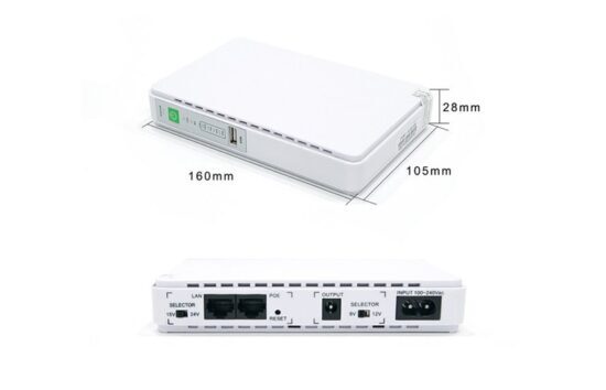 Rising Mini DC UPS 8000mAh Multifunctional Networks