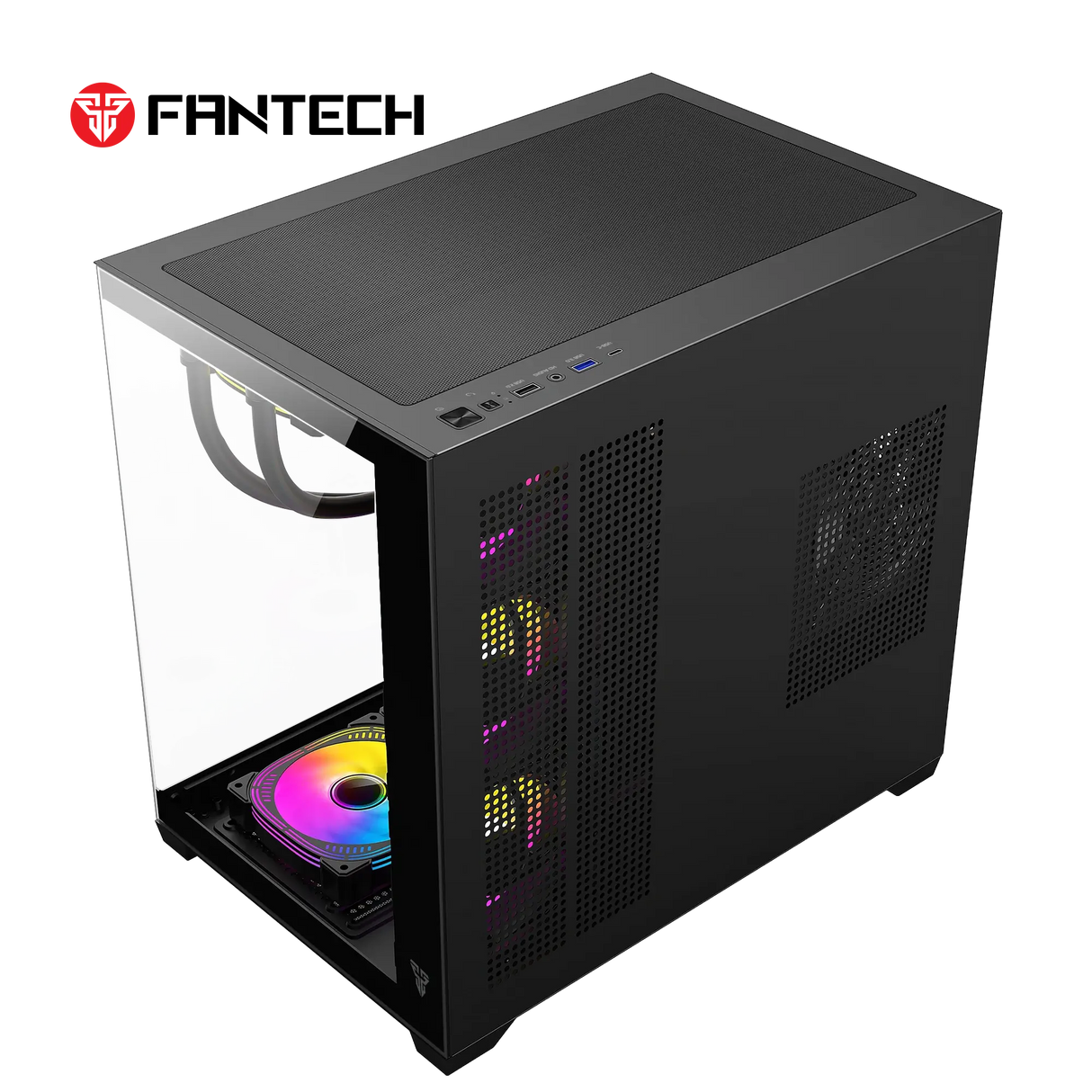 Fantech CG85 LUMINA MID Tower Gaming Case - Black