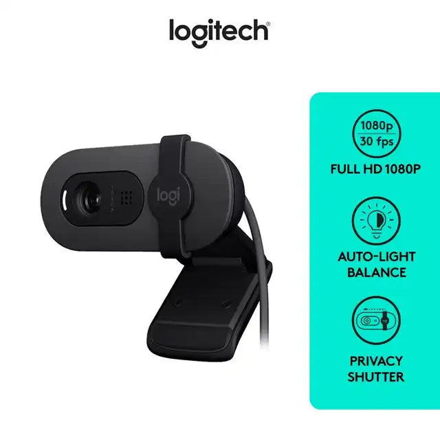 Logitech Brio 100 Full HD 1080p Webcam - Graphite