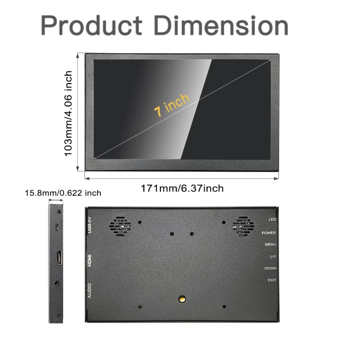 7 inch Mini Monitor HDMI LCD