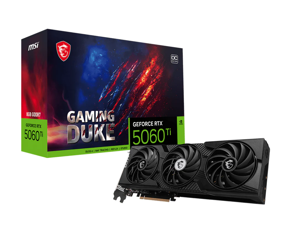 MSI GeForce RTX 5060 Ti 8G GAMING DUKE 3X OC