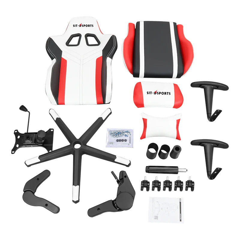 Gaming chair SD-007 White red black كرسي كيمنك