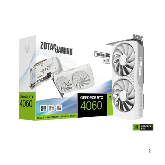 ZOTAC GAMING GeForce RTX 4060 8GB Twin Edge OC White Edition