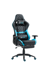 Beta Racing Gaming chair Blue-black with Footrest كرسي كيمنك