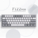 Redragon K617 Fizz 60% Mechanical Gaming Keyboard - Gray White