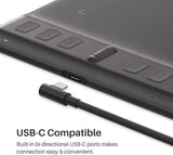 Huion Inspiroy 2 S (H641P) – Compact USB-C Graphics Tablet with PenTech 3.0, 8192 Pressure, Scroll Wheel & 6 Hotkeys