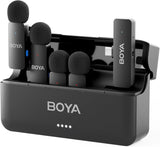 BOYA BY-V4U 4-Channel Wireless Lavalier Microphone System