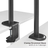 Avetron MA401 Steel Articulating Monitor Arm with Laptop Tray – Supports 17″–32″, 9 kg Load, Full Motion