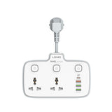 LDNIO 2 AC Outlets Portable Electrical Extension Socket SC2413