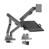Avetron Nova Slim Mechanical Spring Monitor Arm w/ Laptop Tray – 17″–35″, 2–11 kg, Full Motion, Top-Side Mount