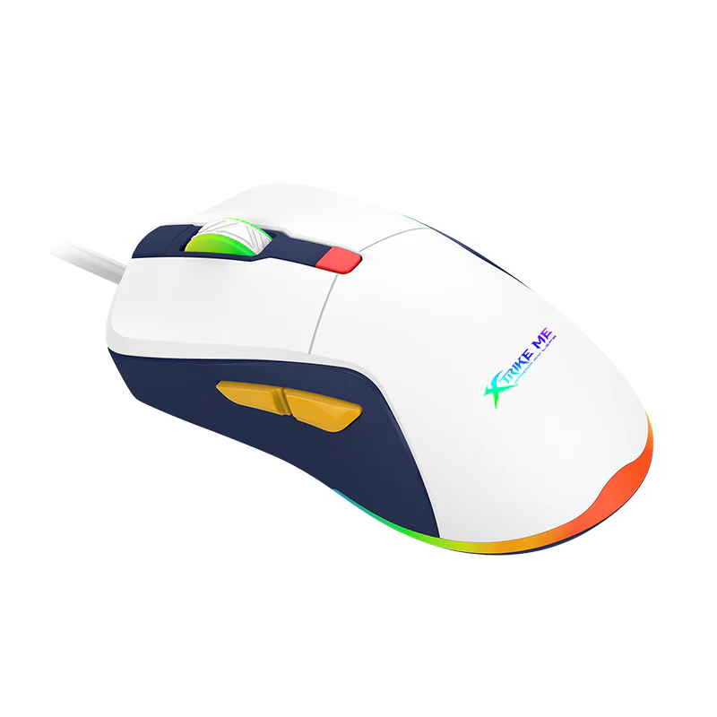 XtrickMe GM-227 Wired Gaming Mouse with 7 Color Backlit, Ergonomic Design, 6 Buttons, 4 Adjustable DPI Levels