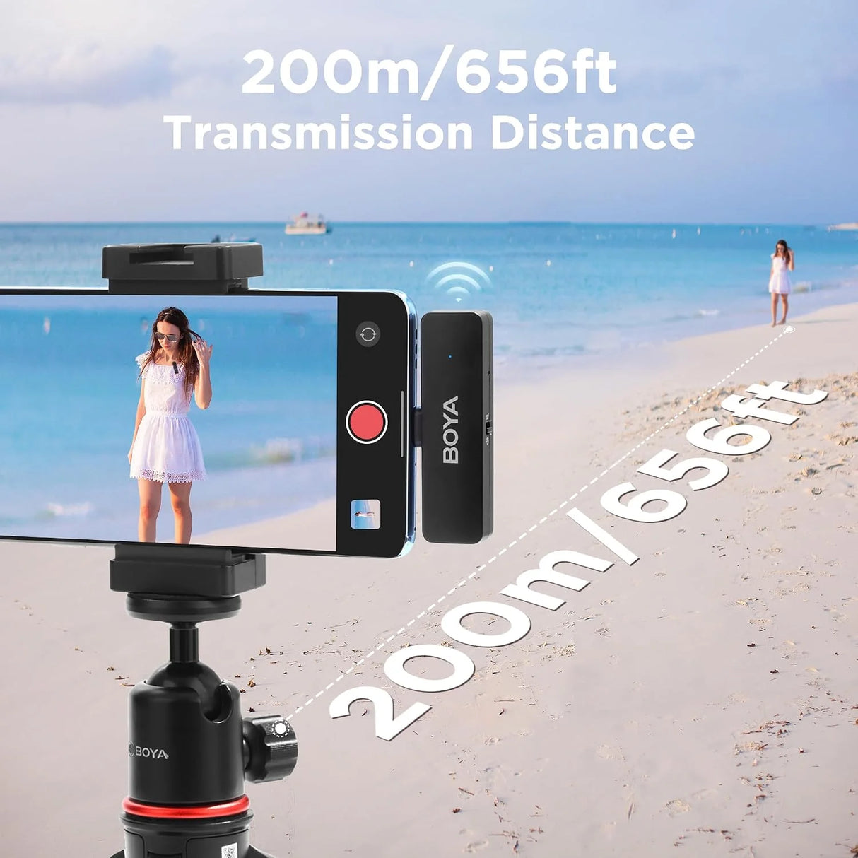 BOYA BY-V4U 4-Channel Wireless Lavalier Microphone System