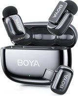 BOYA Mini 2 USB-C Wireless Lavalier Microphone Space Gray