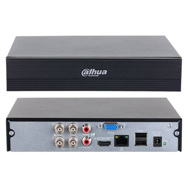 Dahua Kit XVR1B04‑I/T/2 + HFW1200RLP‑IL‑T 2.8/3.6mm 1080P (4‑Cam / 4‑CH) منظومة مراقبة داهوا 4 كامرات 2MP Full HD مع تسجيل وصوت ثنائي الاتجاه