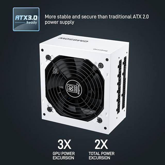 Segotep GM850W 80+ GOLD PSU (White)