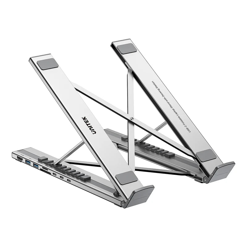 USB-C Foldable Laptop Stand with Docking Station D1137AGY01