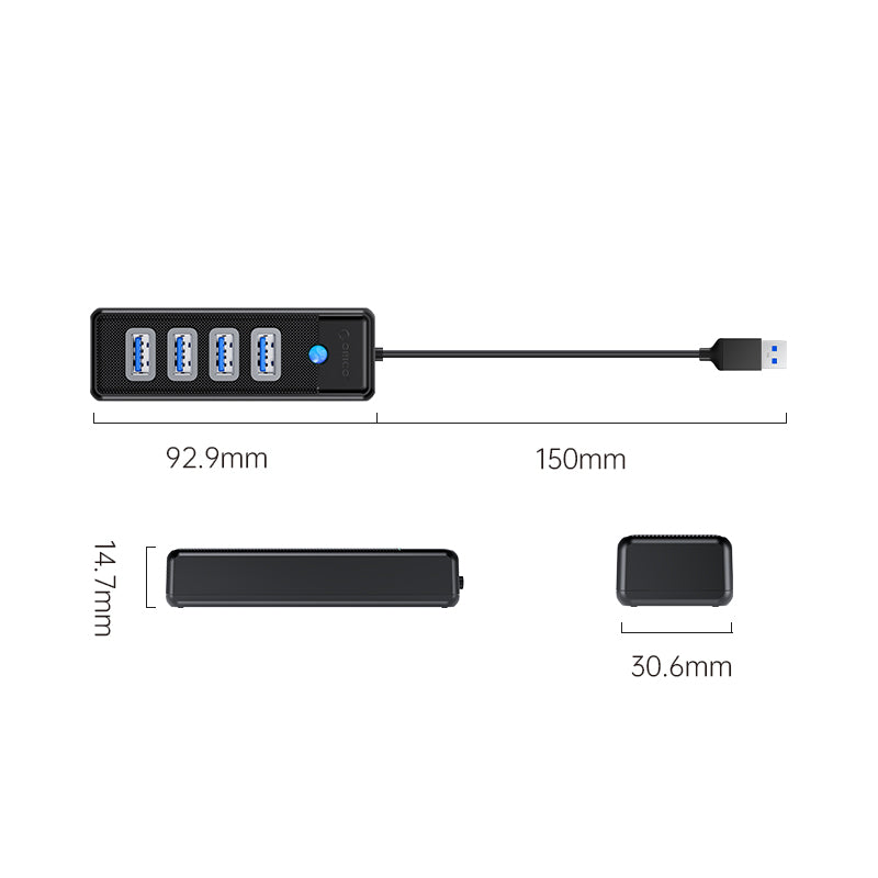 ORICO PW4U-U3-05 4 Ports USB-A To USB3.0 HUB