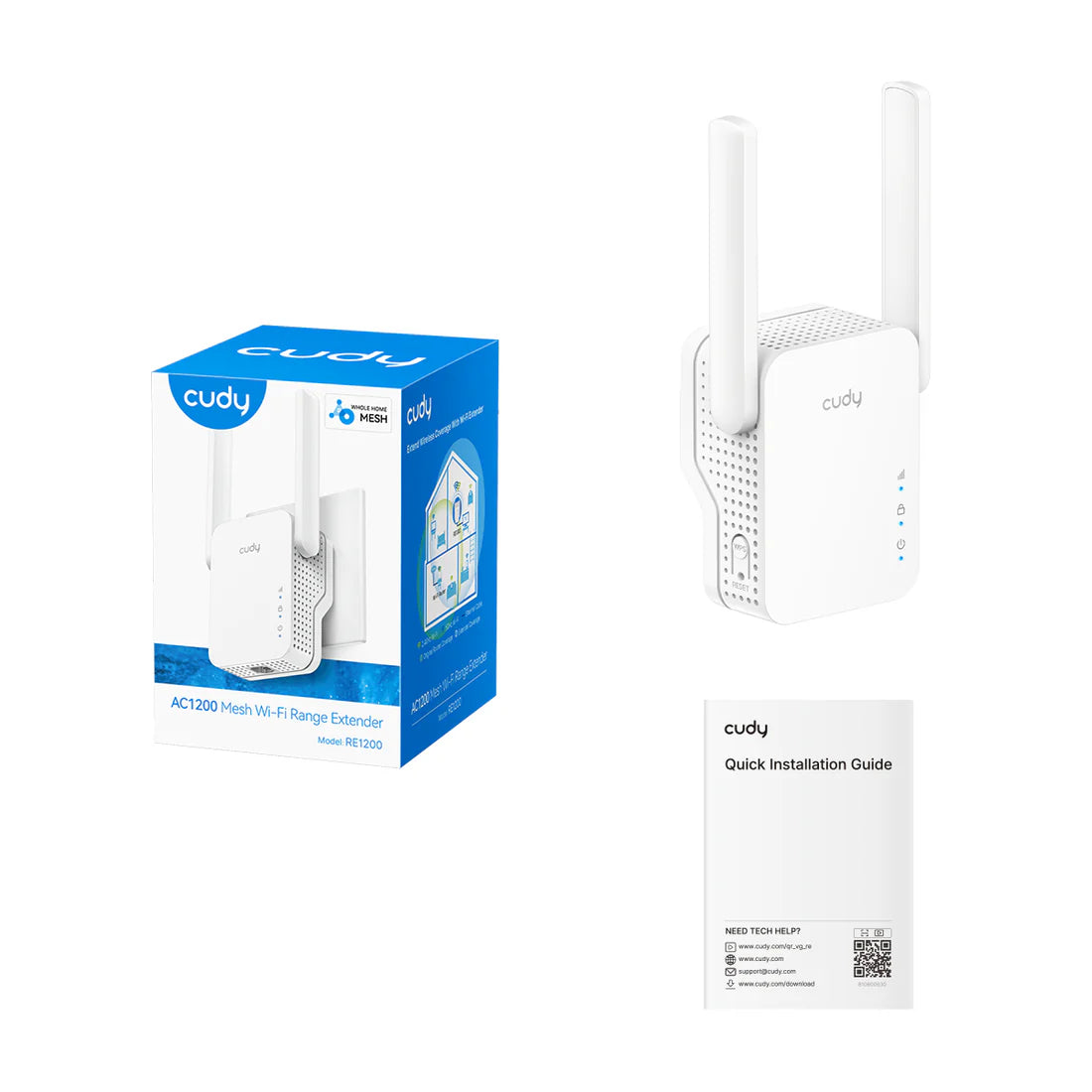 AC1200 Mesh Wi-Fi Range Extender RE1200