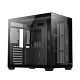 Huntkey S970 Max Storm Blizzard Edition Gaming PC Case, Full View Triple Tempered Glass, ATX/M-ATX/Mini-ITX Support, Up to 10 Fans & 360mm Liquid Cooling, 400mm GPU Clearance (Fans Not Included)