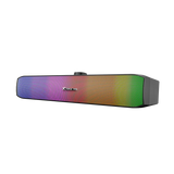 XTRIKE ME SK-605 Soundbar RGB Gaming Speaker USB2.0 Stereo sound bar – RGB Luminous -Volume Knob control – Wired USB Powered +3.5mm,for PC and Laptop, Home theatre | Black