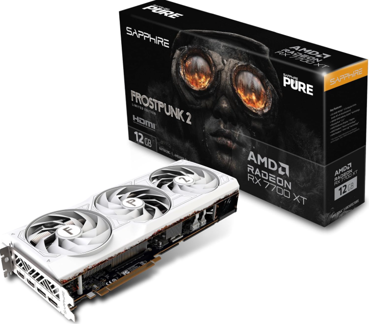 SAPPHIRE PURE AMD RADEON RX7700XT FROSTPUNK2 EDITION FULL