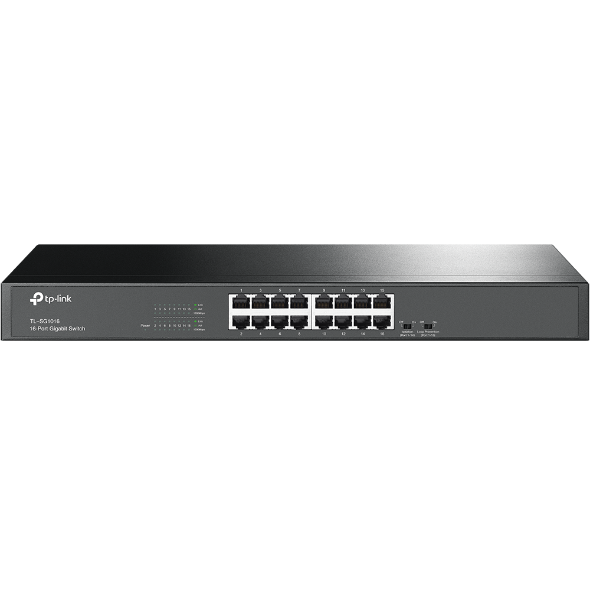 TP-LINK SG1016 10/100/1000 A16-Port Gigabit Rackmount Switch
