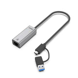 UNITEK U1313C Hybrid USB-C/ USB-A to 2.5G Gigabit Ethernet Adapter