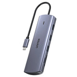 UNITEK D1113A 9-in-1 USB-C Hub with Dual Display, Dual Card Reader and 100W PD