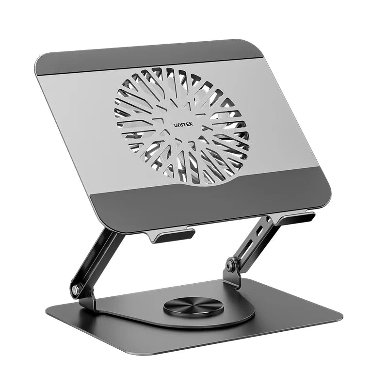 UNITEK OT1098AGY Adjustable Laptop Stand with Detachable Cooling Fan
