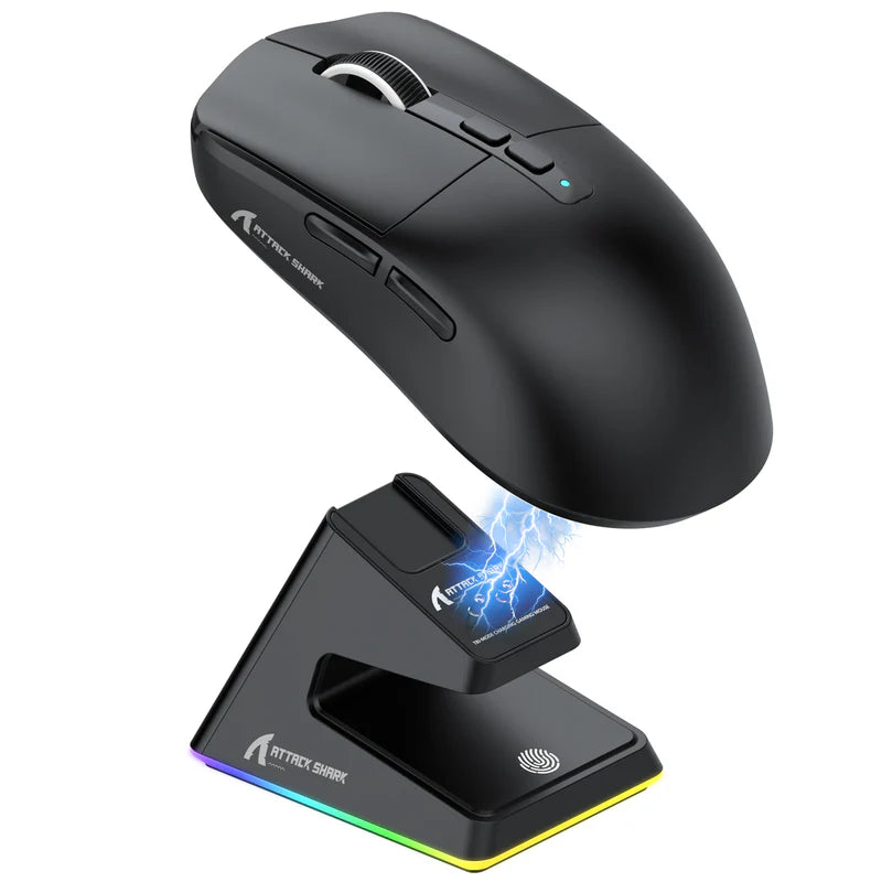 ATTACK SHARK X6 Three Modes Gaming Mouse With Charging Dock